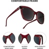 image:imageKnockaround Cat Eye Polarized Sunglasses for Women  UV400 ProtectionBlack Cherry  Smoke
