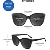 image:imageKnockaround Cat Eye Polarized Sunglasses for Women  UV400 ProtectionBlack on Black  Smoke