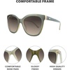 image:imageKnockaround Cat Eye Polarized Sunglasses for Women  UV400 ProtectionCoastal Dunes  Aviator Green