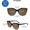 image:imageKnockaround Cat Eye Polarized Sunglasses for Women  UV400 ProtectionEast End Tortoise  Amber