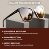 image:imageKnockaround Cat Eye Polarized Sunglasses for Women  UV400 ProtectionEast End Tortoise  Amber
