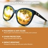 image:imageKnockaround Cat Eye Polarized Sunglasses for Women  UV400 ProtectionMatte Black  Rose Gold