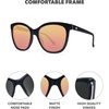 image:imageKnockaround Cat Eye Polarized Sunglasses for Women  UV400 ProtectionMatte Black  Rose Gold