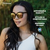 image:imageKnockaround Cat Eye Polarized Sunglasses for Women  UV400 ProtectionMatte Tortoise Shell  Rose Gold