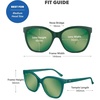 image:imageKnockaround Cat Eye Polarized Sunglasses for Women  UV400 ProtectionPoison Ivy  Olive Green