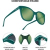 image:imageKnockaround Cat Eye Polarized Sunglasses for Women  UV400 ProtectionPoison Ivy  Olive Green