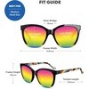 image:imageKnockaround Cat Eye Polarized Sunglasses for Women  UV400 ProtectionRainbow on My Parade  Rainbow