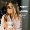 image:imageKnockaround Cat Eye Polarized Sunglasses for Women  UV400 ProtectionVelvet Royale  Rose Gold