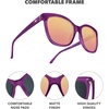 image:imageKnockaround Cat Eye Polarized Sunglasses for Women  UV400 ProtectionVelvet Royale  Rose Gold