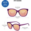 image:imageKnockaround Cat Eye Polarized Sunglasses for Women  UV400 ProtectionVelvet Royale  Rose Gold