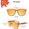 image:imageKnockaround Kids Polarized Sunglasses  For Boys amp Girls UV400 ProtectionCampfire  Red Sunset