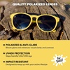 image:imageKnockaround Kids Round Polarized Sunglasses for Girls amp Boys UV ProtectionButtercup  Smoke