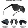 image:imageKnockaround Kids Round Polarized Sunglasses for Girls amp Boys UV ProtectionPiano Black  Smoke