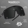 image:imageKnockaround Kids Sport Youth Baseball Sunglasses  UV400 ProtectionBlack on Black  Smoke