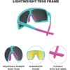 image:imageKnockaround Kids Sport Youth Baseball Sunglasses  UV400 ProtectionHouse Party  Yellow Blue
