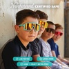 image:imageKnockaround Kids Sport Youth Baseball Sunglasses  UV400 ProtectionHouse Party  Yellow Blue