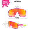 image:imageKnockaround Kids Sport Youth Baseball Sunglasses  UV400 ProtectionSpring Break  Red Sunset