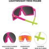image:imageKnockaround Kids Sport Youth Baseball Sunglasses  UV400 ProtectionSpring Break  Red Sunset