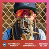 image:imageKnockaround Kids Sport Youth Baseball Sunglasses  UV400 ProtectionSpring Break  Red Sunset