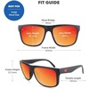 image:imageKnockaround Large Polarized Sunglasses for Men amp Women  UV400 ProtectionBlack  Red Sunset