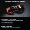 image:imageKnockaround Large Polarized Sunglasses for Men amp Women  UV400 ProtectionBlack  Red Sunset