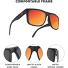 image:imageKnockaround Large Polarized Sunglasses for Men amp Women  UV400 ProtectionBlack  Red Sunset