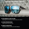 image:imageKnockaround Large Polarized Sunglasses for Men amp Women  UV400 ProtectionBlack  Sky Blue