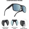 image:imageKnockaround Large Polarized Sunglasses for Men amp Women  UV400 ProtectionBlack  Sky Blue
