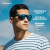 image:imageKnockaround Large Polarized Sunglasses for Men amp Women  UV400 ProtectionBlack  Sky Blue