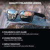 image:imageKnockaround Large Polarized Sunglasses for Men amp Women  UV400 ProtectionBlack on Black  Smoke
