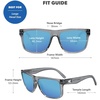 image:imageKnockaround Large Polarized Sunglasses for Men amp Women  UV400 ProtectionClear Grey  Aqua