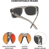 image:imageKnockaround Large Polarized Sunglasses for Men amp Women  UV400 ProtectionClear Grey  Red Sunset