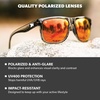 image:imageKnockaround Large Polarized Sunglasses for Men amp Women  UV400 ProtectionClear Grey  Red Sunset