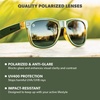 image:imageKnockaround Large Polarized Sunglasses for Men amp Women  UV400 ProtectionCoyote Calls  Aviator Green
