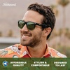 image:imageKnockaround Large Polarized Sunglasses for Men amp Women  UV400 ProtectionCreek Bed  Olive Green