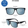 image:imageKnockaround Large Polarized Sunglasses for Men amp Women  UV400 ProtectionJelly Black  Sky Blue
