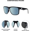 image:imageKnockaround Large Polarized Sunglasses for Men amp Women  UV400 ProtectionJelly Black  Sky Blue