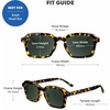 image:imageKnockaround Narrow Rectangle Polarized Sunglasses for Women  UV ProtectionAu Revoir  Aviator Green