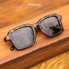 image:imageKnockaround Narrow Rectangle Polarized Sunglasses for Women  UV ProtectionAu Revoir  Aviator Green