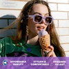 image:imageKnockaround Narrow Rectangle Polarized Sunglasses for Women  UV ProtectionHey Ube  Amber Gradient