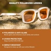 image:imageKnockaround Narrow Rectangle Polarized Sunglasses for Women  UV ProtectionOrange Dreamsicle  Tangelo Tint