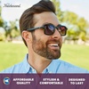image:imageKnockaround Narrow Rectangle Polarized Sunglasses for Women  UV ProtectionPersuasion  Sangria Fade