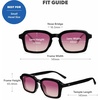 image:imageKnockaround Narrow Rectangle Polarized Sunglasses for Women  UV ProtectionPersuasion  Sangria Fade
