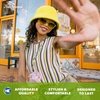 image:imageKnockaround Narrow Rectangle Polarized Sunglasses for Women  UV ProtectionPucker Up  Lemon Lime