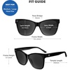 image:imageKnockaround Oversized Cat Eye Polarized Sunglasses for Women UV ProtectionPiano Black  Smoke