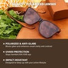 image:imageKnockaround Oversized Cat Eye Polarized Sunglasses for Women UV ProtectionTortoise Shell  Amber