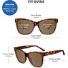 image:imageKnockaround Oversized Cat Eye Polarized Sunglasses for Women UV ProtectionTortoise Shell  Amber