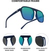 image:imageKnockaround Pacific Palisades Sunglasses for Men amp Women  UV400 ProtectionNavy Rider  Caribbean Moonshine