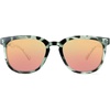 image:imageKnockaround Paso Robles Unisex Sunglasses With UV400 Protection Grey Tortoise Shell FramesRose Gold Reflective Lenses