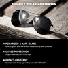 image:imageKnockaround Polarized Aviator Sunglasses for Men amp Women  UV ProtectionBlack  Smoke